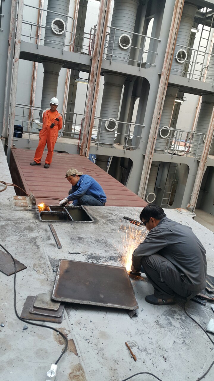 Renew steel plate for Container Vessel