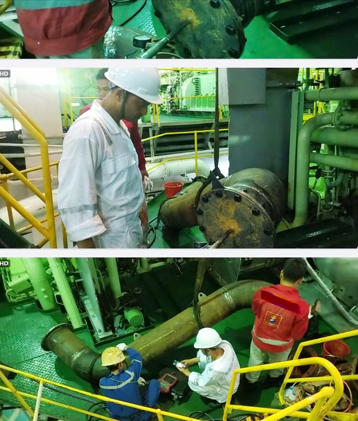 Image S.W Pipe replacement for Vessel at Campha anchorage